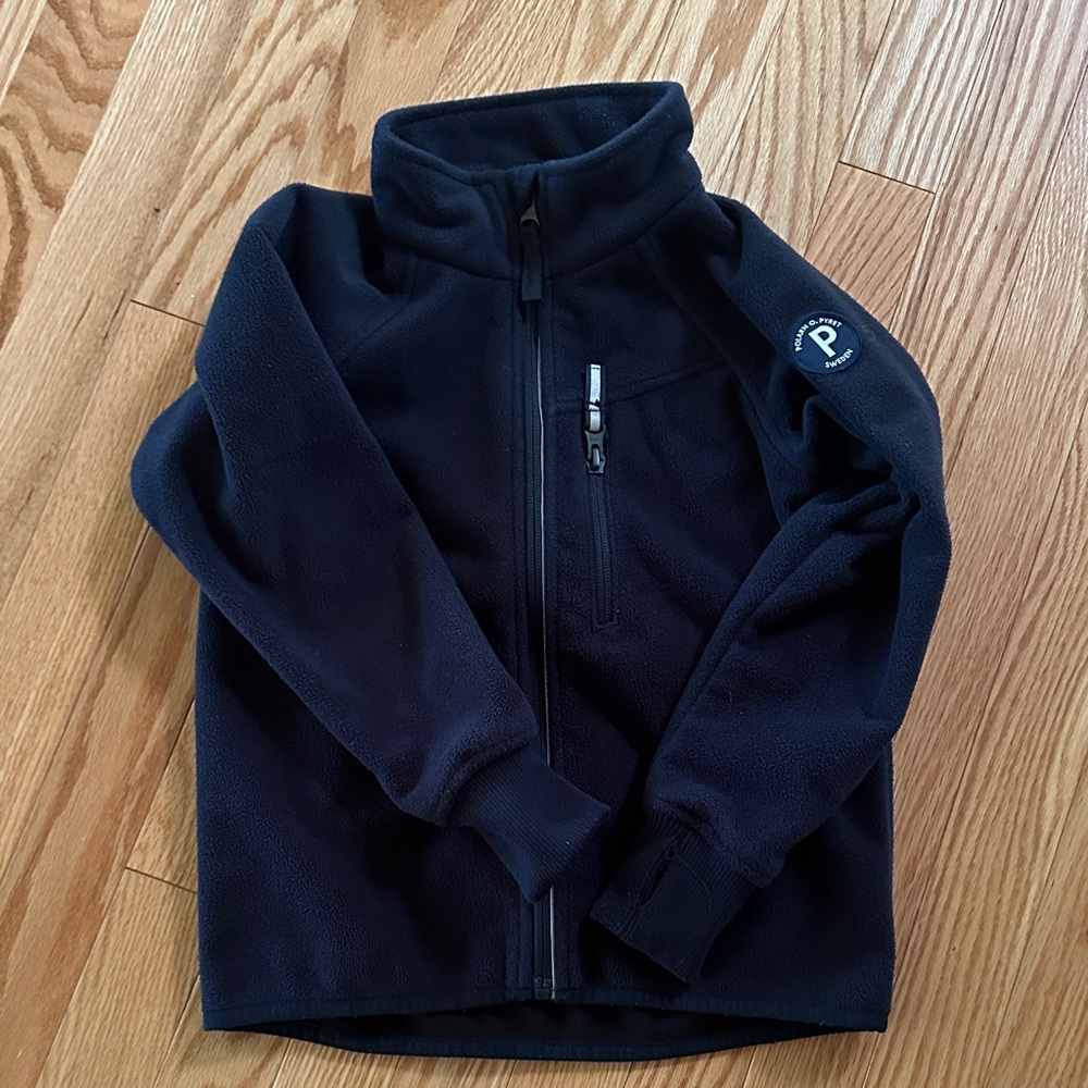 Polarn O. Pyret Navy Wind Fleece Jacket - Size 116/5-6 years